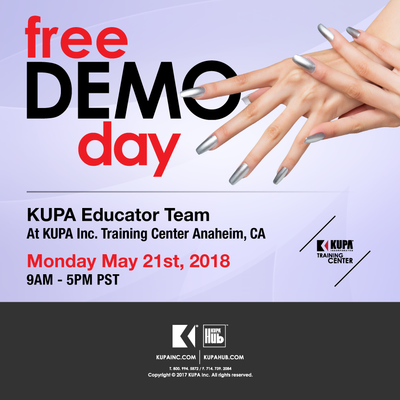FREE Nail Demo at KUPA May 21st, 2018