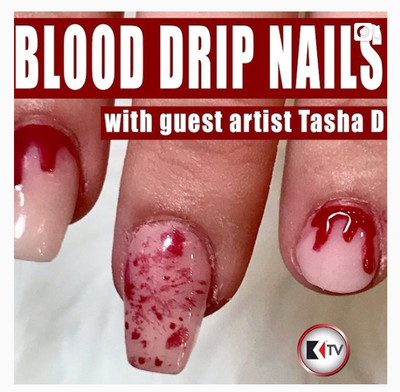 Blood Drip Nail Demo