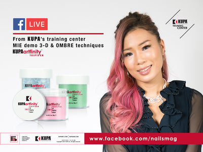 FaceBook LIVE with Nails Magazine at KUPA Training Center Friday June 30th, 2017