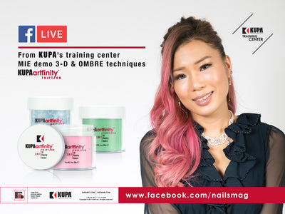 FaceBook LIVE con Nails Magazine en KUPA Training Center 30 de junio de 2017