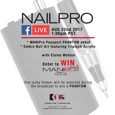 Tune into Facebook for LIVE session with NAILPRO Magazine 8-22-2017