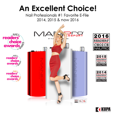 MANIPro Passport Nail Professionals Favorite E-file 3rd Year in a Row!! WOW!!